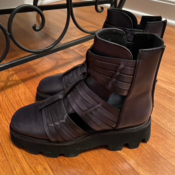 Free People Hydra Huarache Lug Boots NWOT - Picture 2 of 7